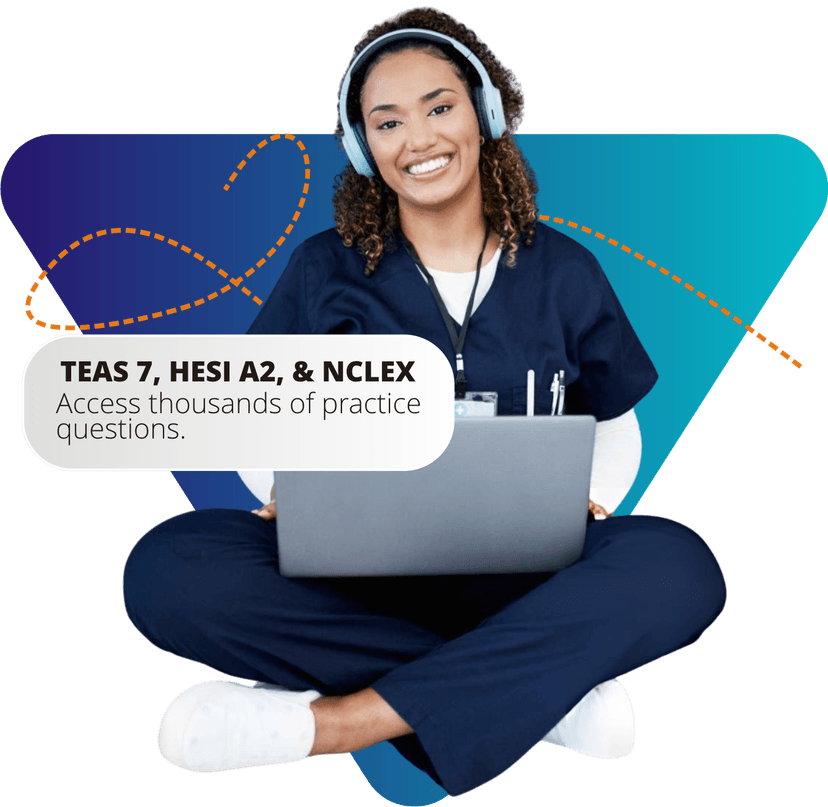 Happy nursing student